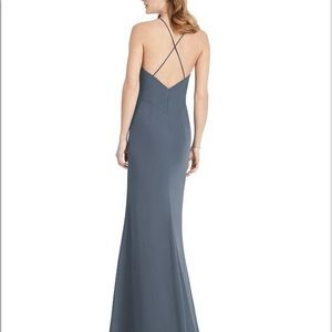 Dessy After Six Style 1512  |  Sheer Crepe | Color: Silverstone